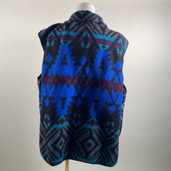 Vintage aztec fleece vest - Picture 3 of 4